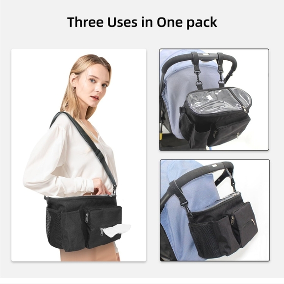 Stroller Cup Holder,Stroller Bag,Stroller Caddy Organizer,Stroller Organizer - Picture 2 of 8